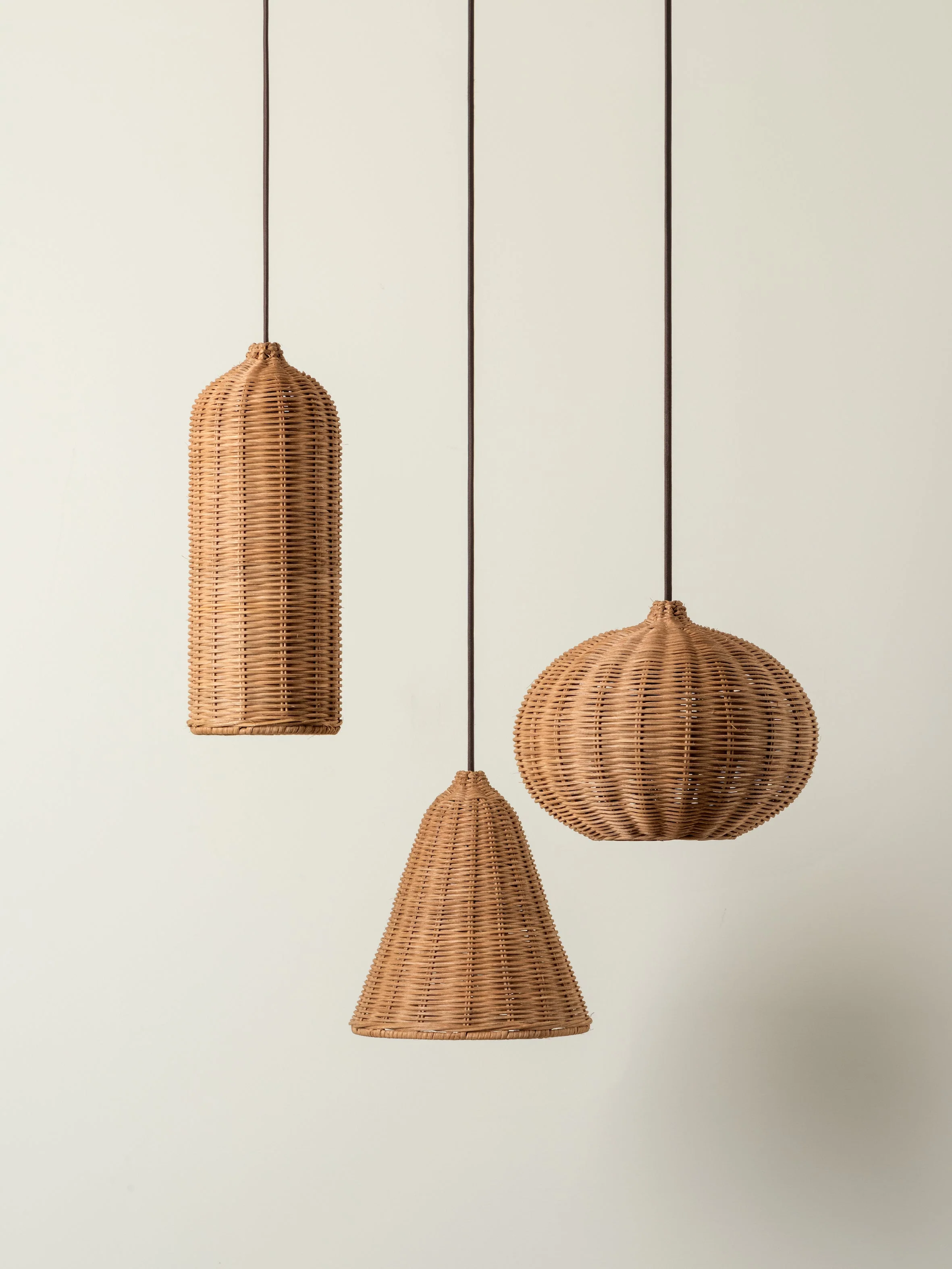 Aditi - 3 light rattan pendant - Image 3