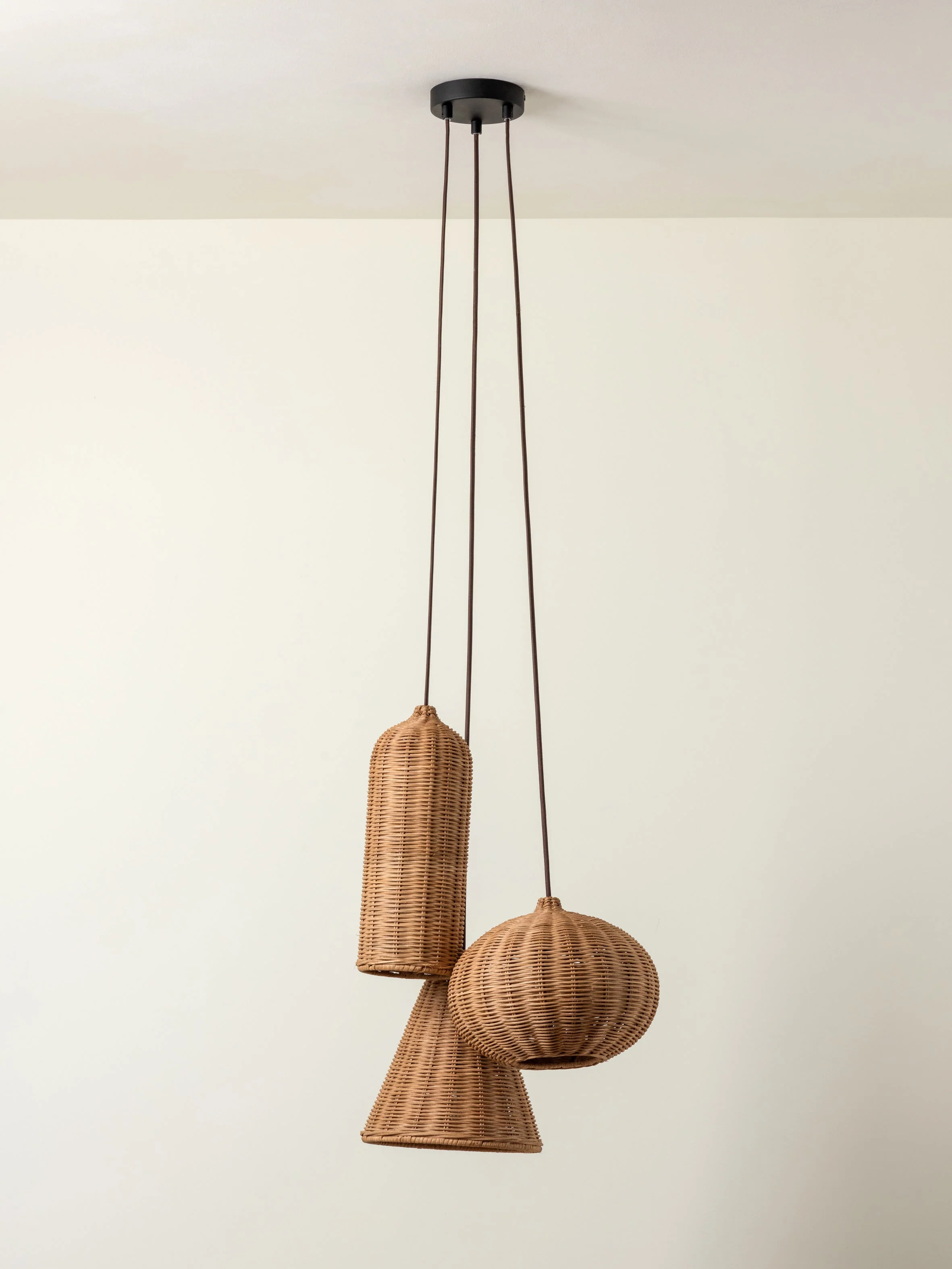 Aditi - 3 light rattan pendant - Image 5