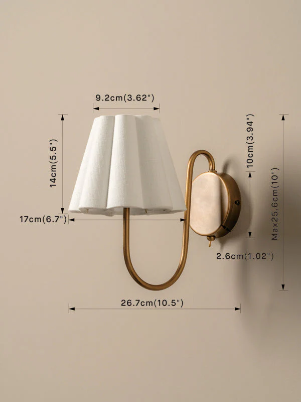 Aston aged brass wall light - Image 6