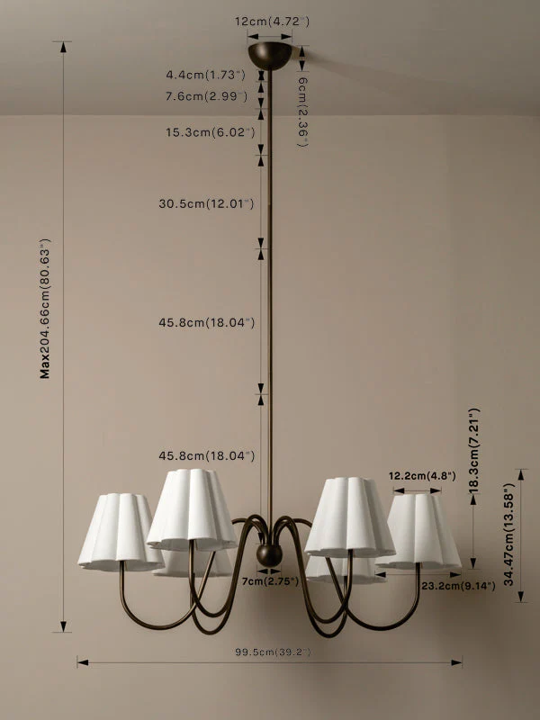 Aston bronze chandelier - Image 6