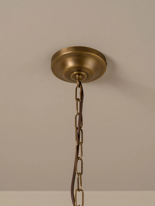 Bladen small aged brass pendant - Image 5