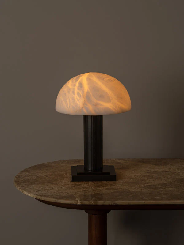 Bollow bronze table lamp - Image 2