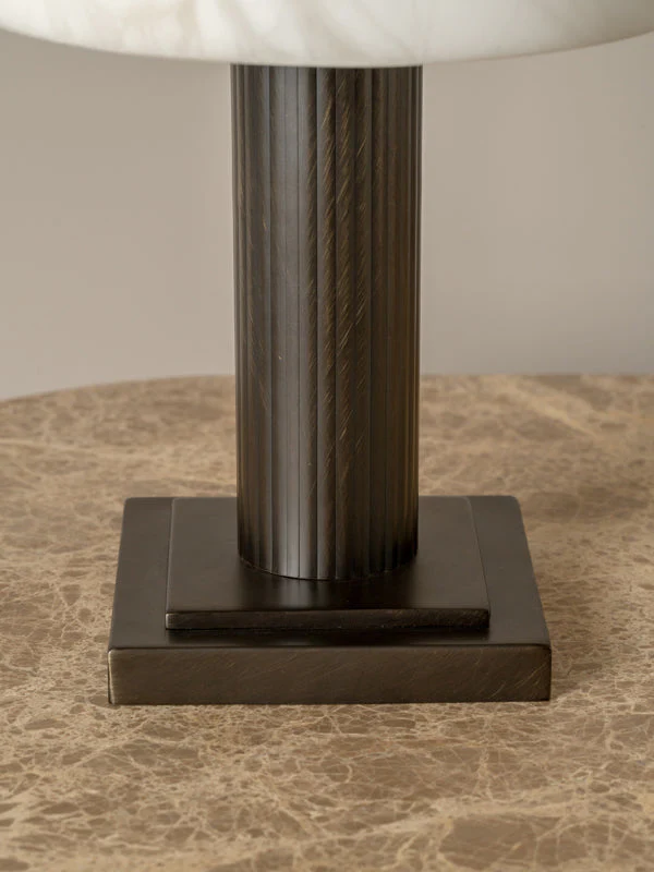 Bollow bronze table lamp - Image 4