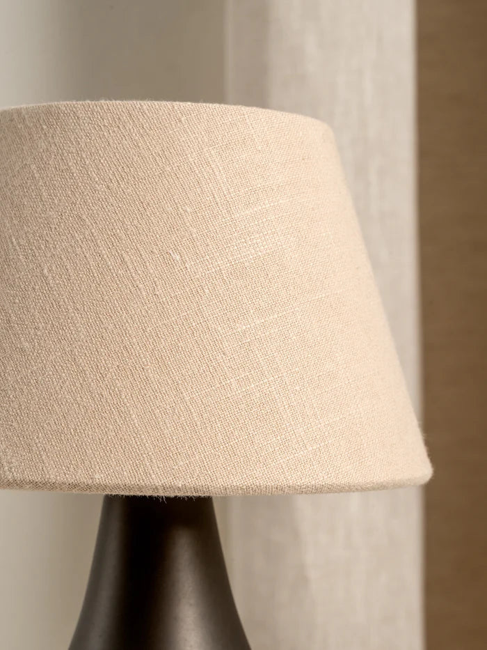 Cenare - bronze and linen rechargeable table lamp - Image 4