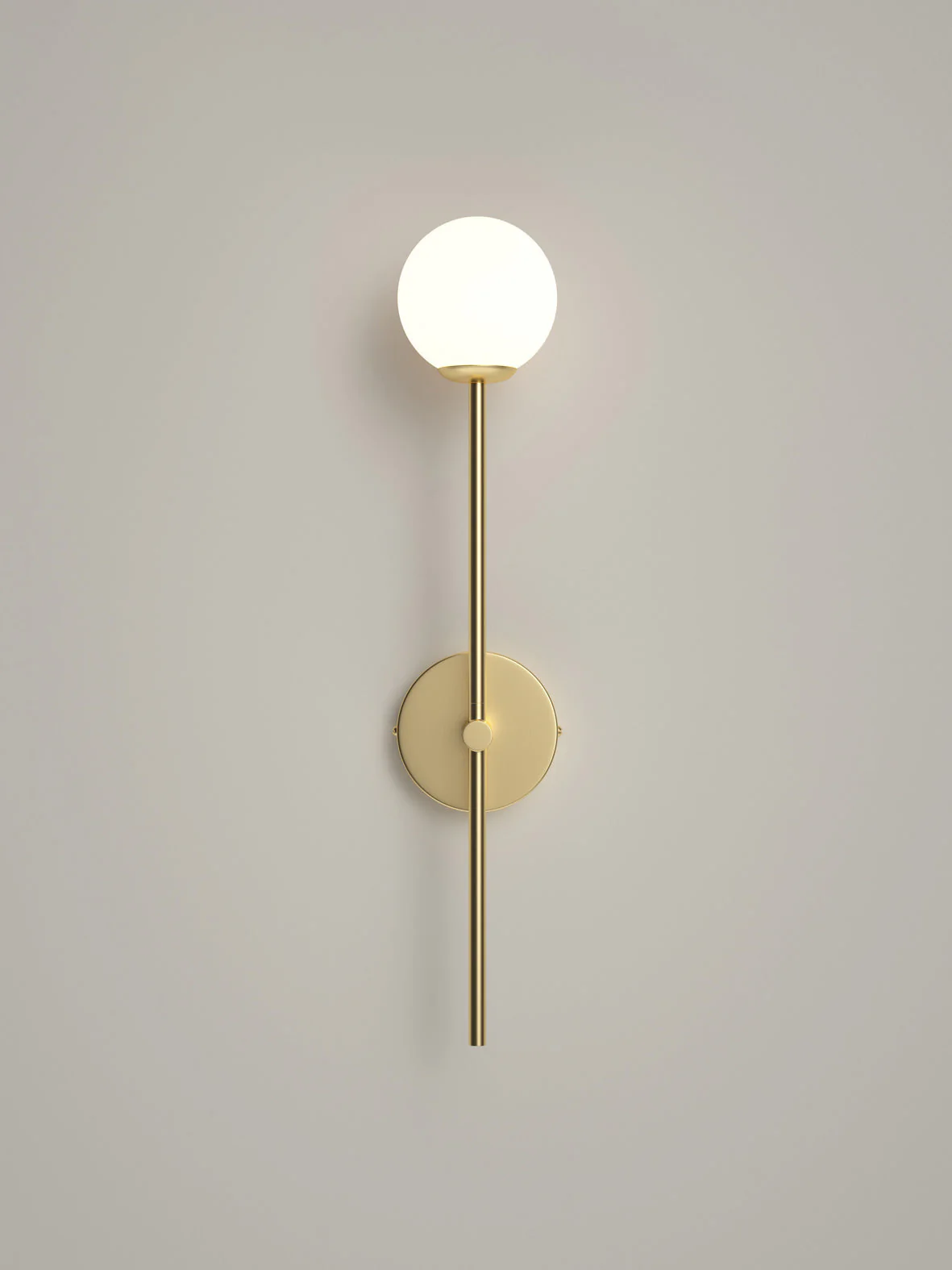 Chelso - brushed brass and opal wall light - Image 3