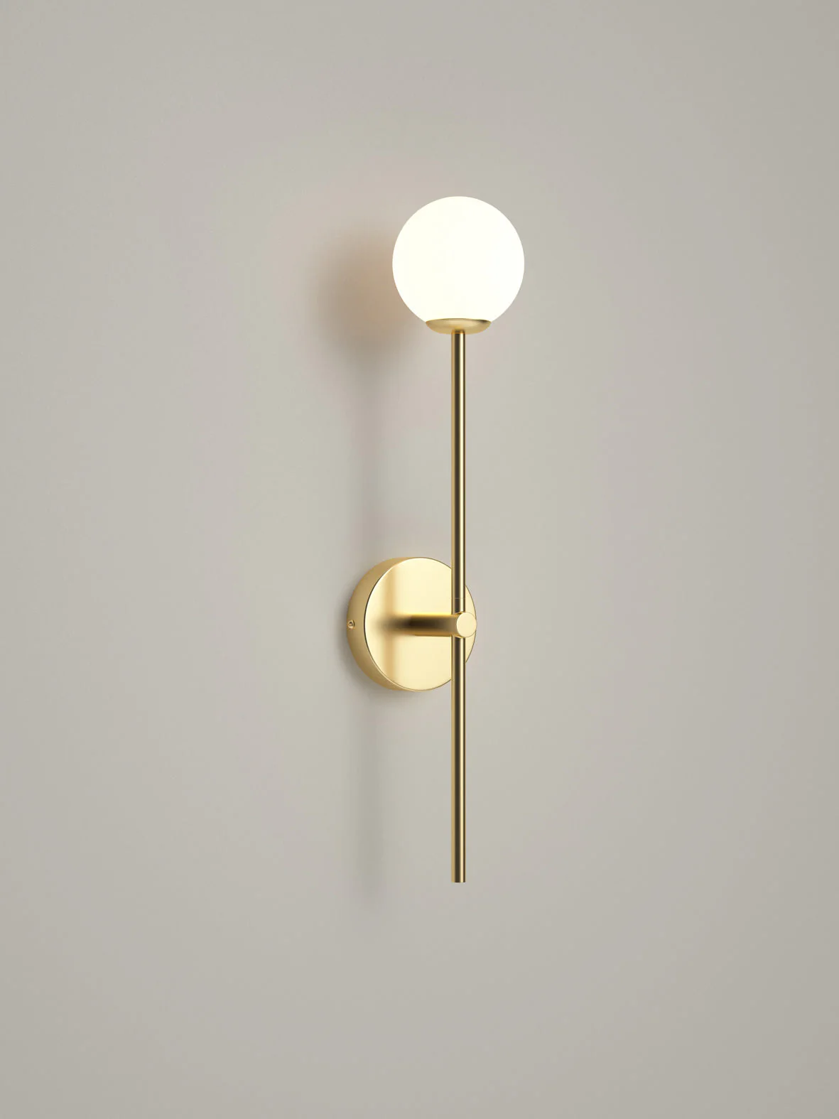 Chelso - brushed brass and opal wall light - Image 4