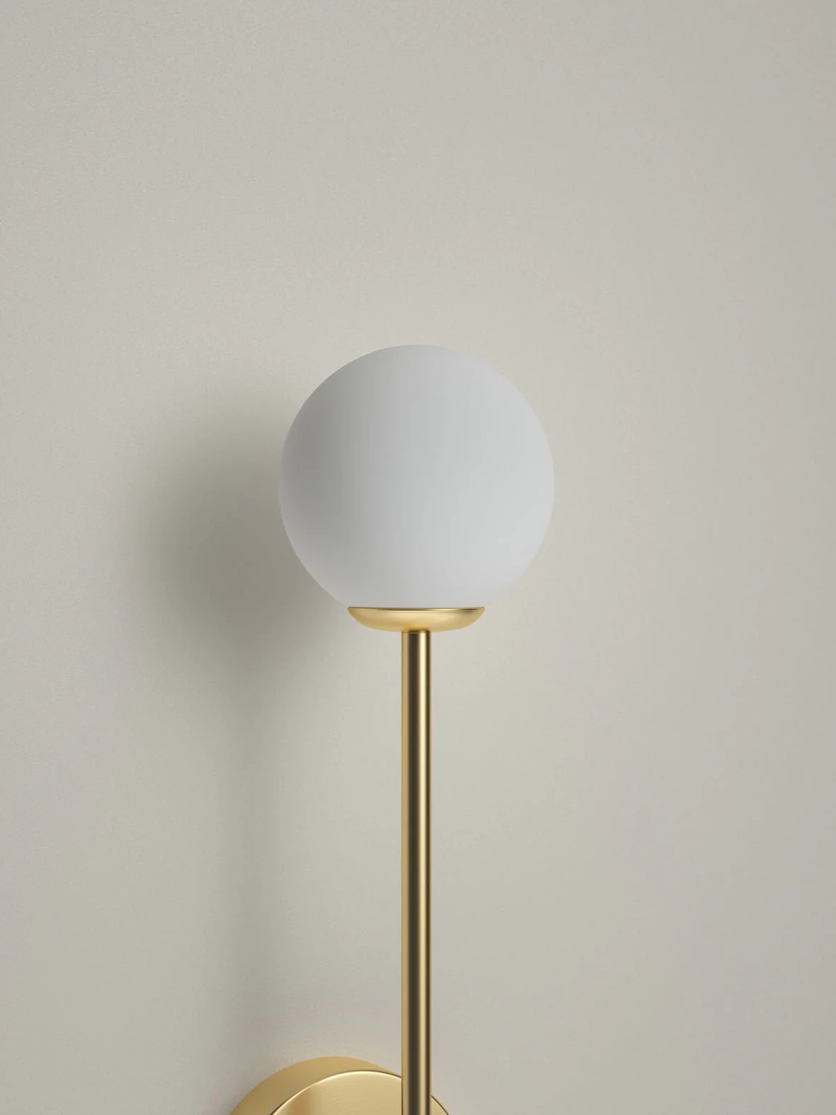 Chelso - brushed brass and opal wall light - Image 5