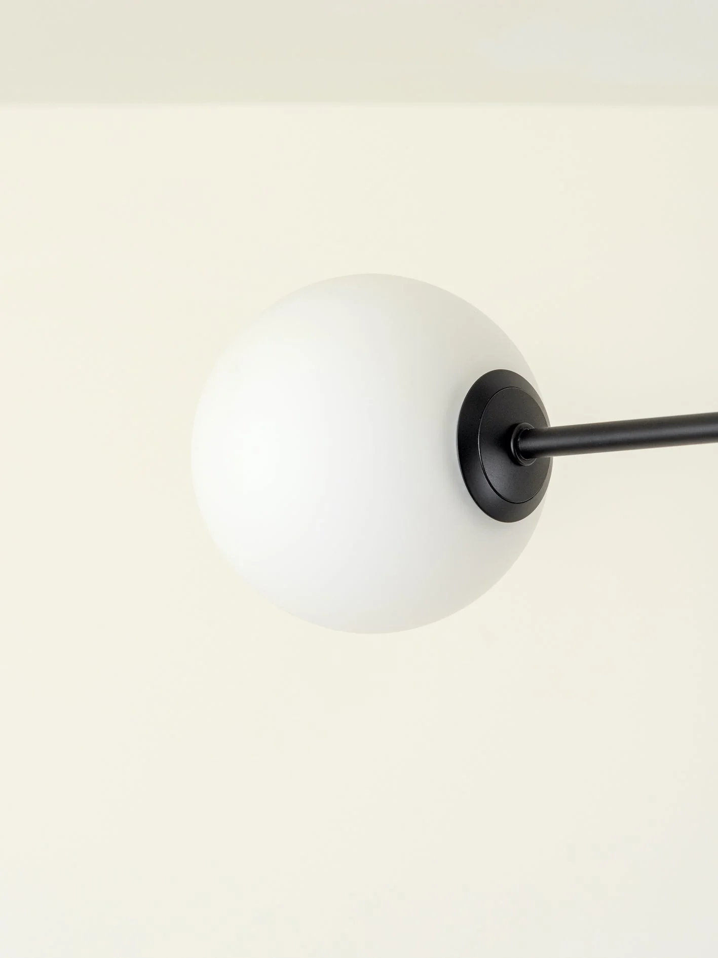 Chelvara - 4 light matt black and opal flush - Image 4