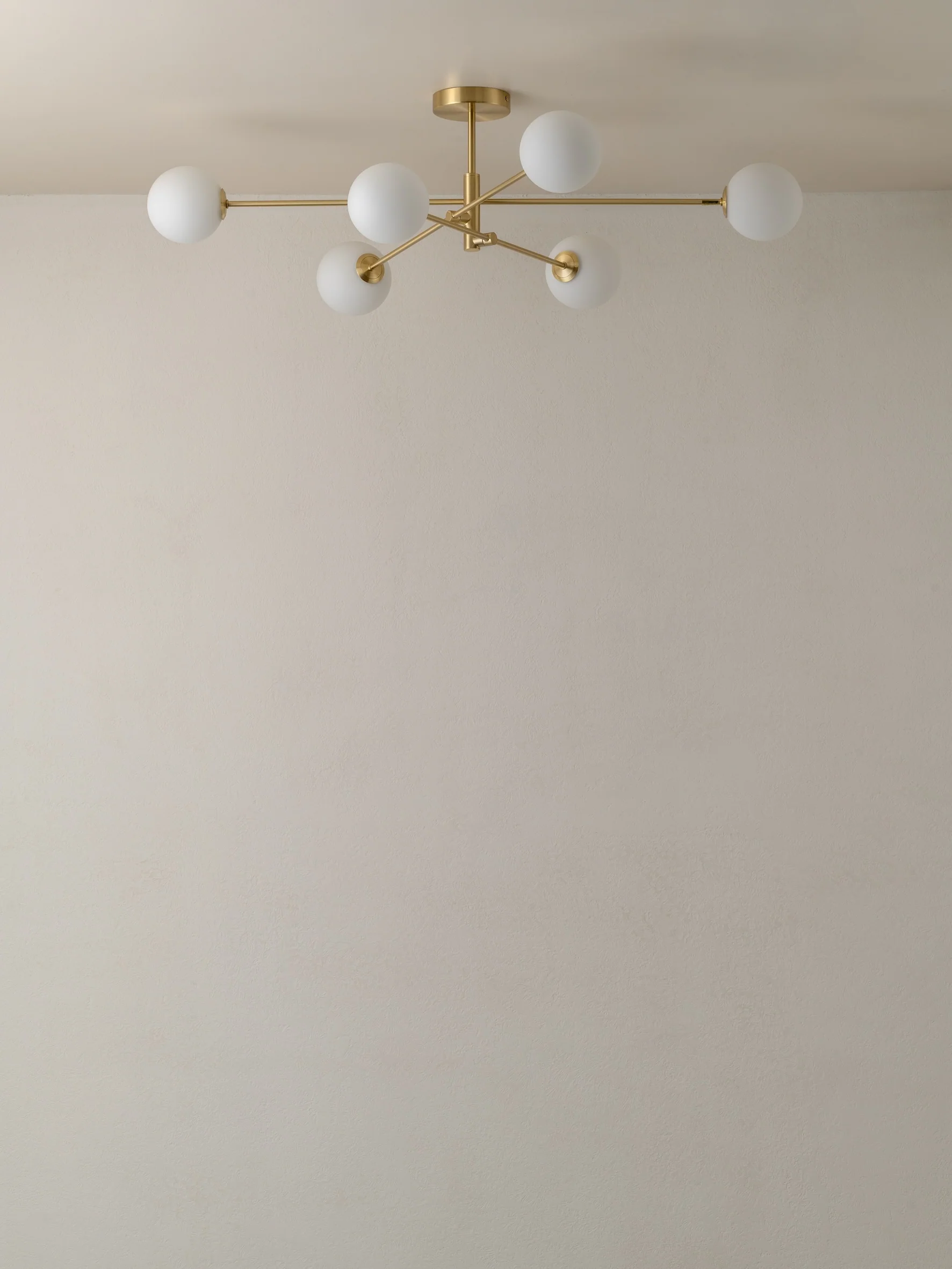 Chelvara - 6 light brass and opal pendant - Image 3