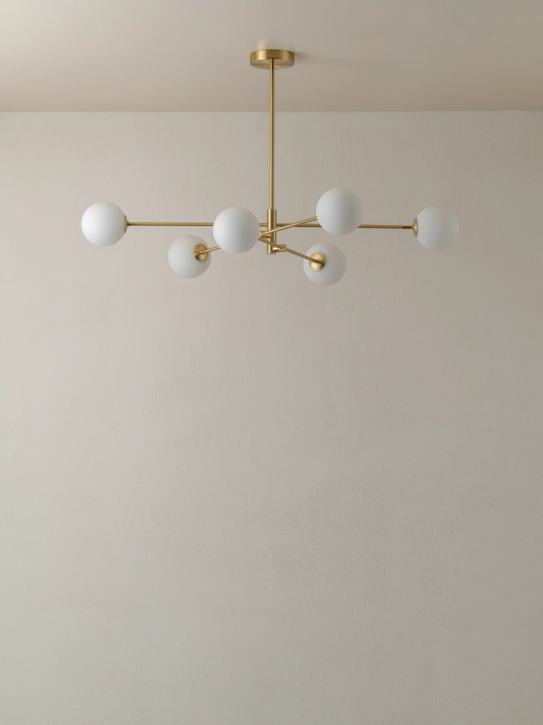 Chelvara - 6 light brass and opal pendant - Image 4