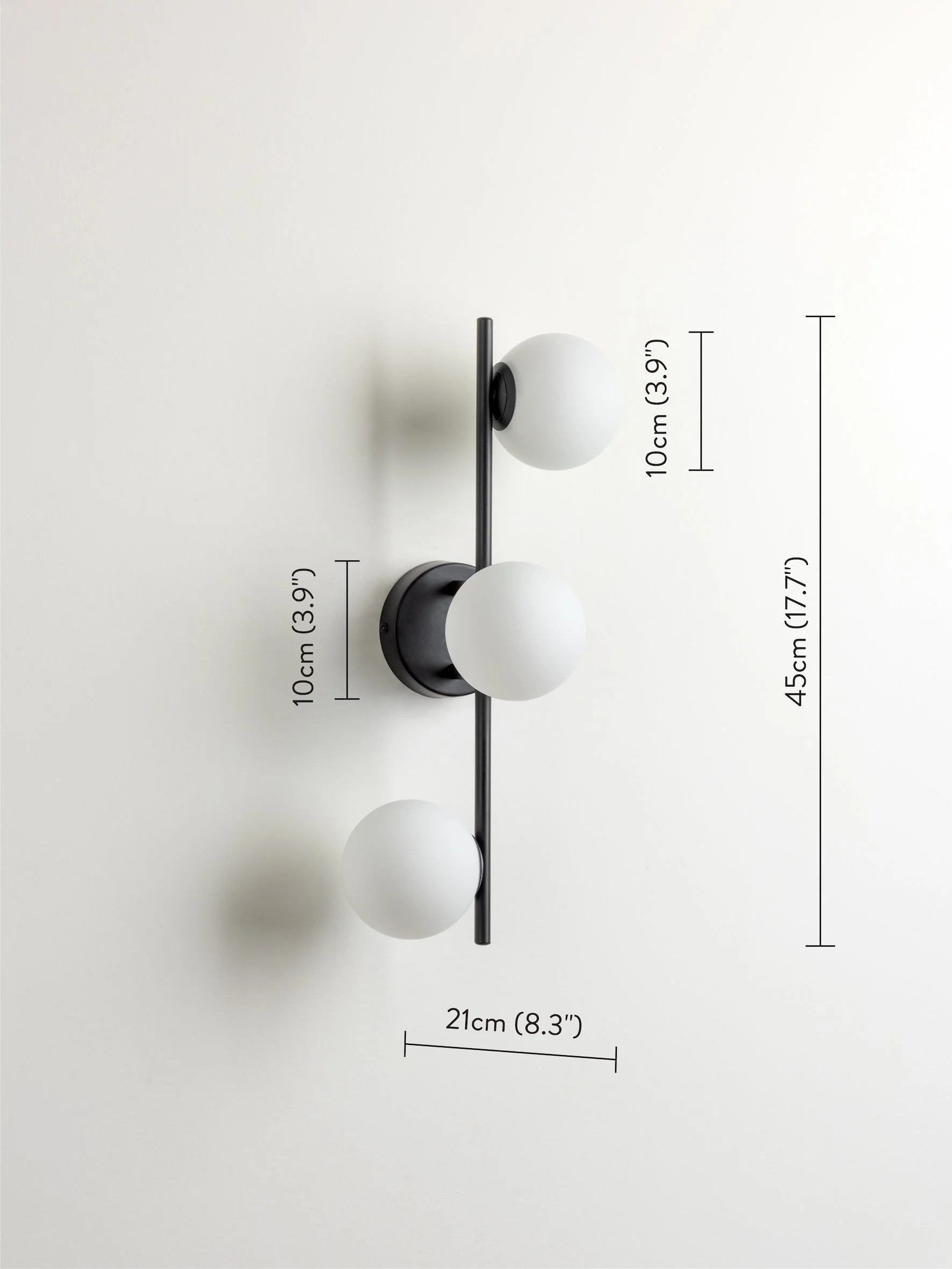 Coro - 3 light bronze and opal ceiling / wall - Image 5