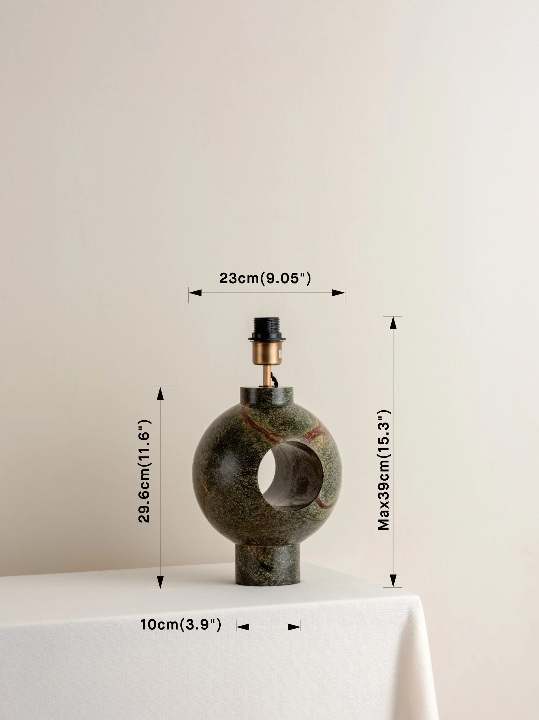Edition 1.1 - marble table lamp base - base only - Image 4