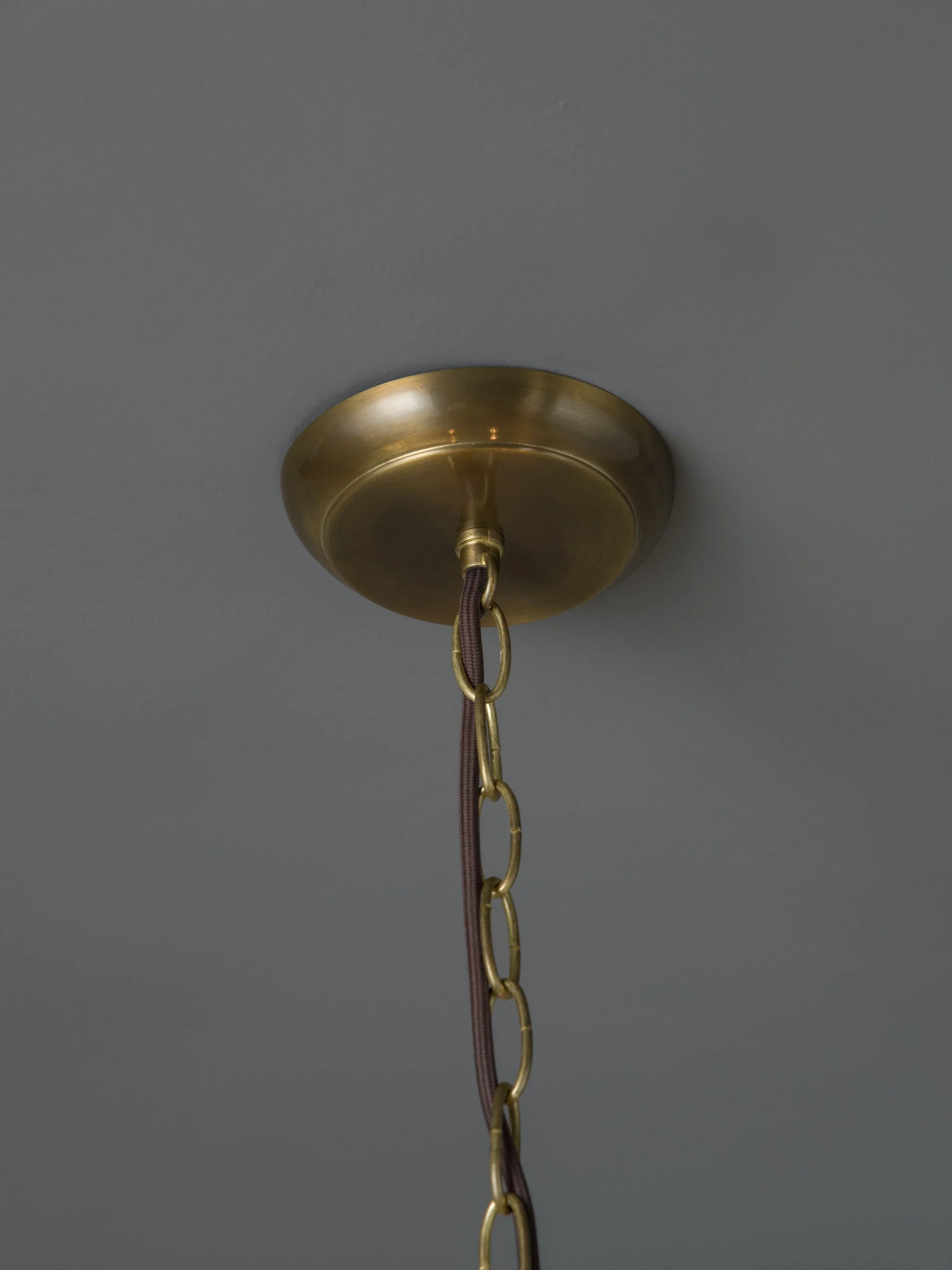 Modena - 6 light aged brass crystal glass chandelier - Image 5