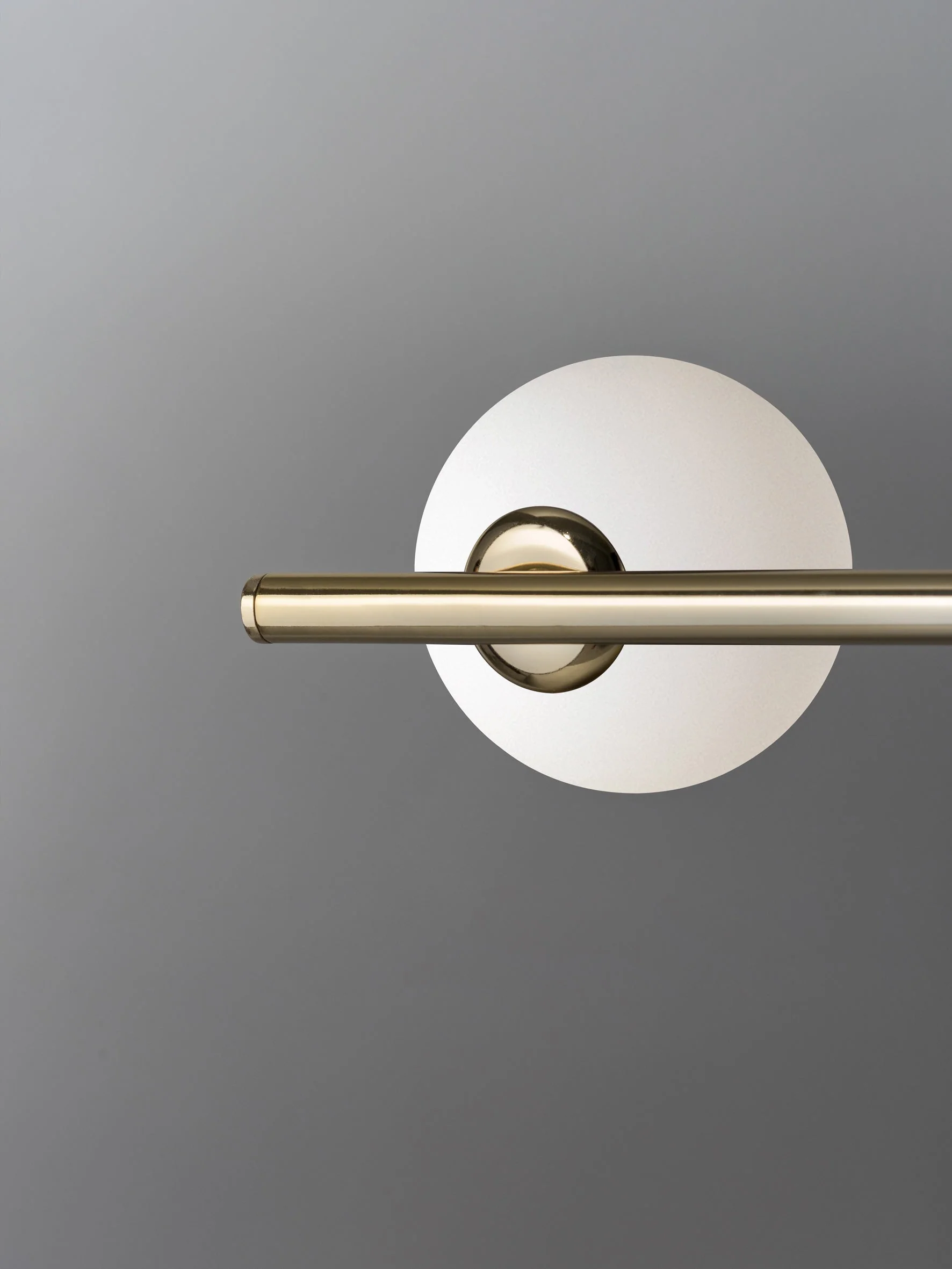 Perch - 4 light brass and opal pendant bar - Image 3