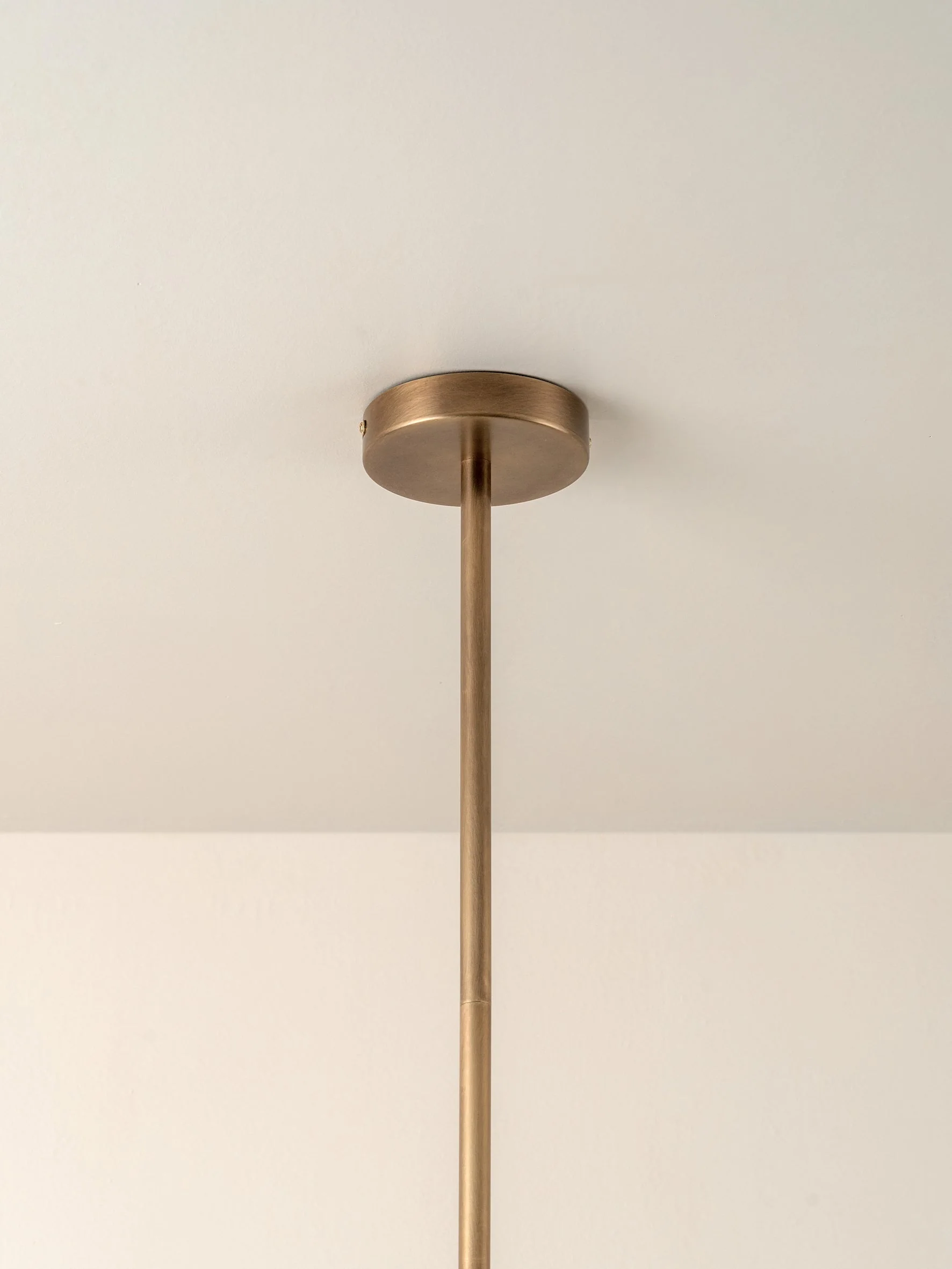 Perry - 6 light aged brass and opal pendant - Image 3