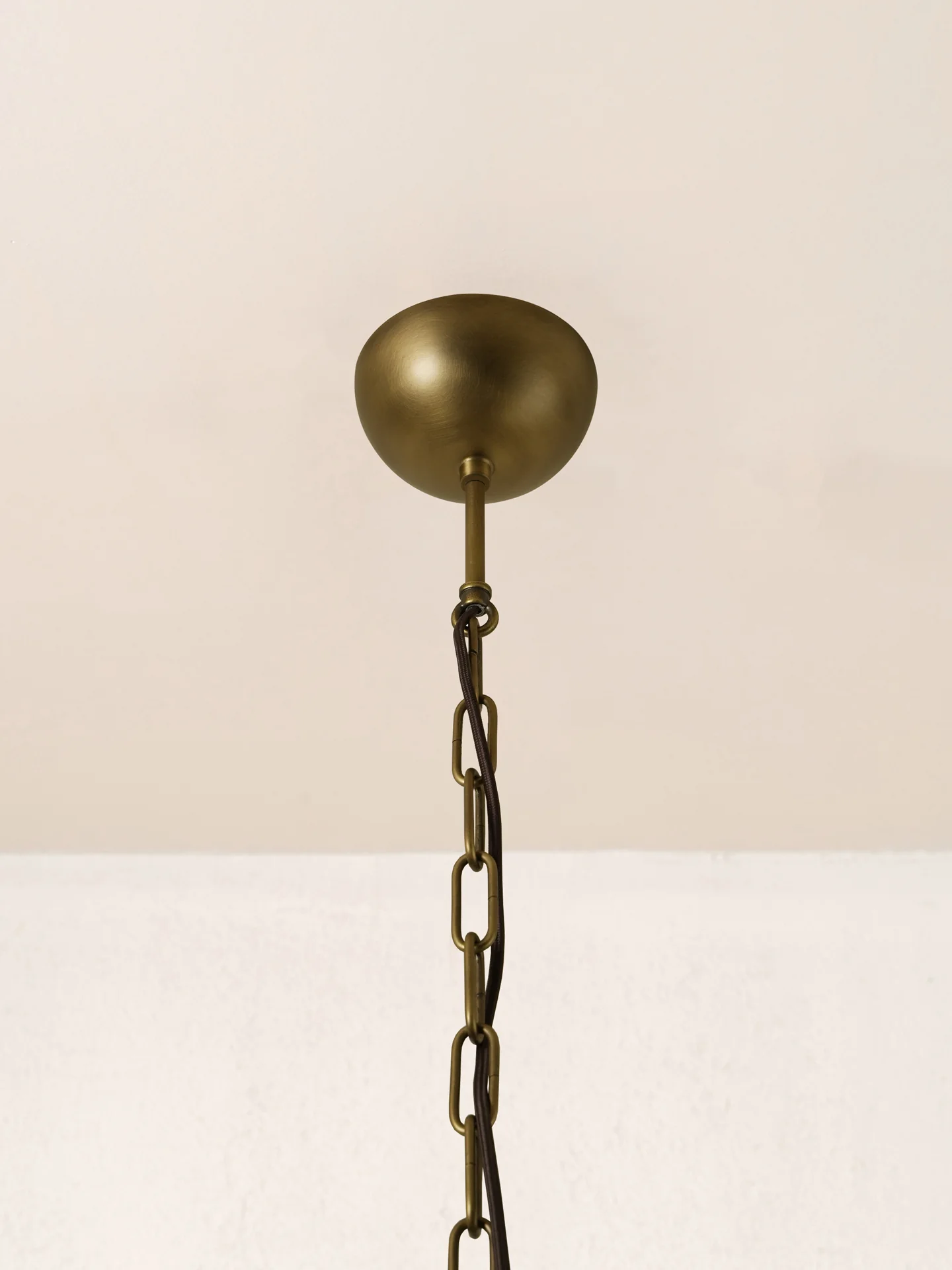 Petalia - 9 light aged brass and clear glass tube wide chandelier - Image 7