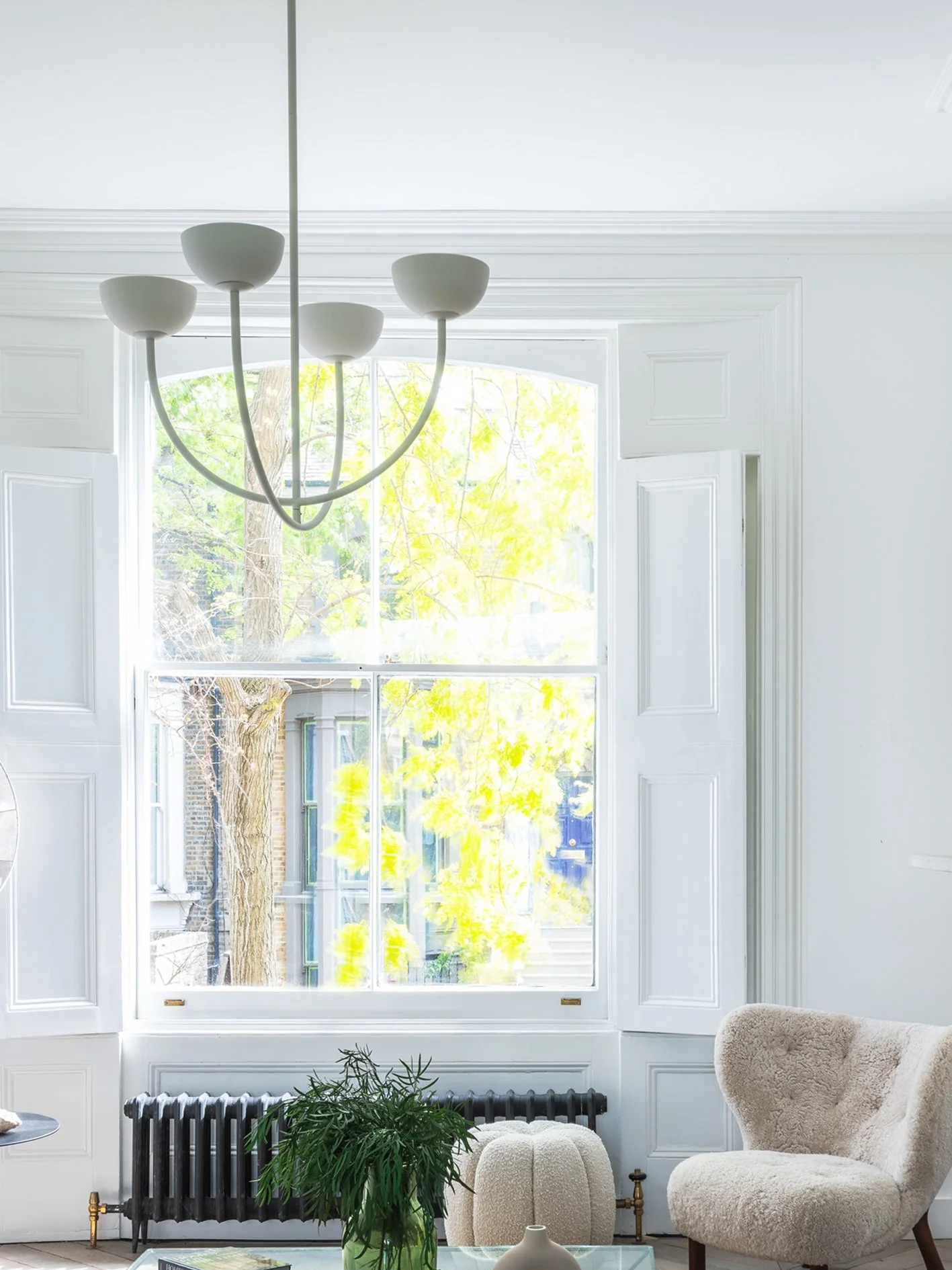 Ruzo - 4 light warm white porcelain ceiling pendant - Image 3