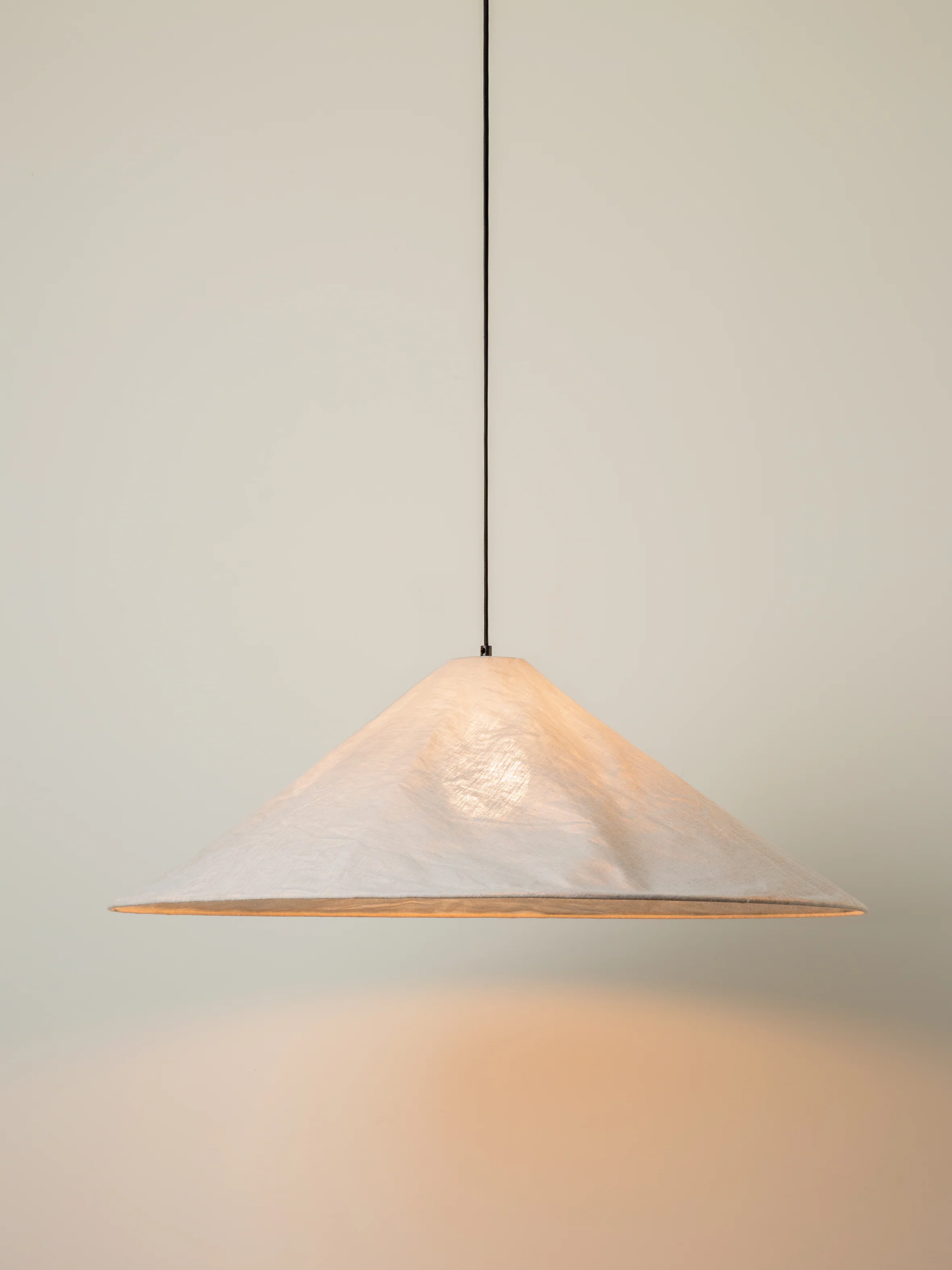 Siya - collapsible oversized linen lampshade - Image 4