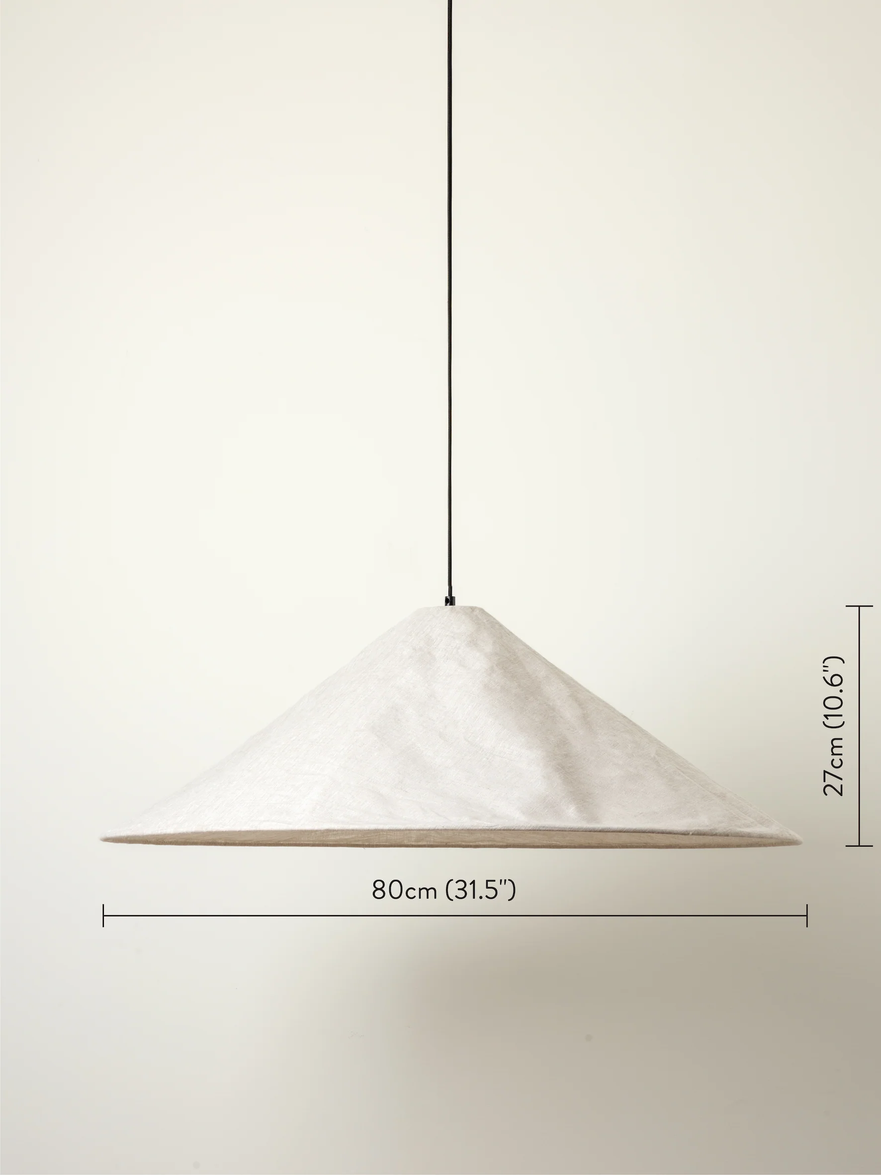 Siya - collapsible oversized linen lampshade - Image 6